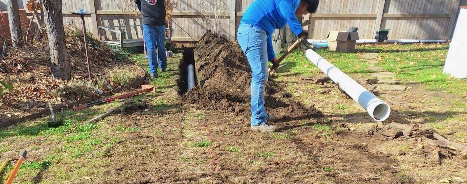 Tightline Drain and Surface Drain Installation
