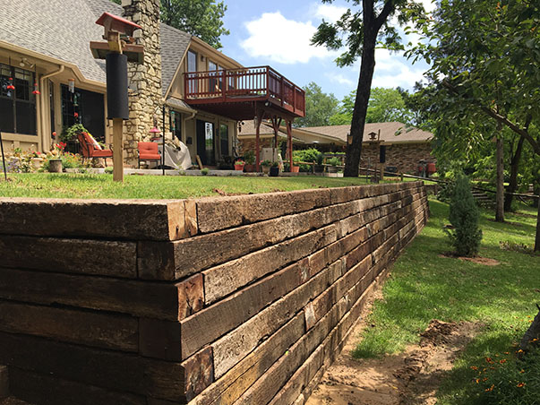 Railroad Tie Retaining Walls Album