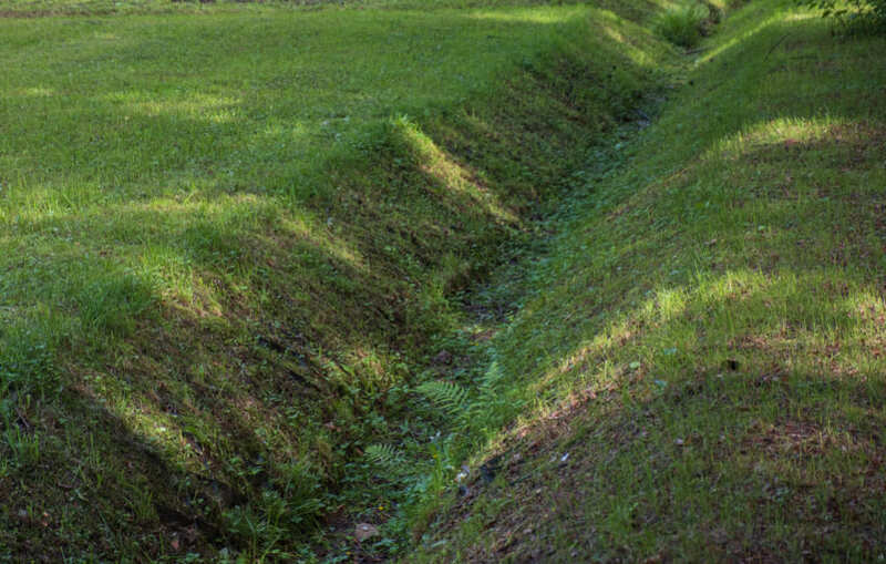 Drainage Swale Installation by Edgington Construction
